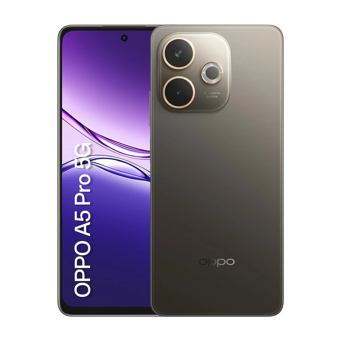 Smartphone OPPO A5 Pro 5G 256GB 8GB Ram IP69 50MP AI Câmera Bateria 5800mAh NFC Marrom